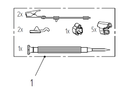 Heine cable holder set S-Frame